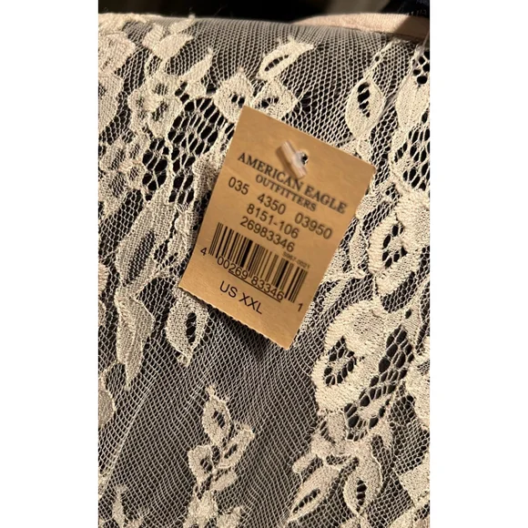 New American Eagle Lace Bell Sleeve Top XXL - Picture 7 of 8